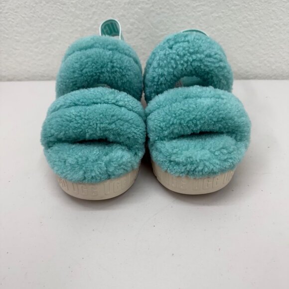 Ugg Oh Fluffita Platform Curly Sheepskin Slippers Shoes 1120876 Womens size 7 - Picture 2 of 10